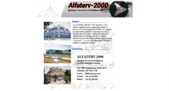 Desktop Screenshot of alfaterv.hu